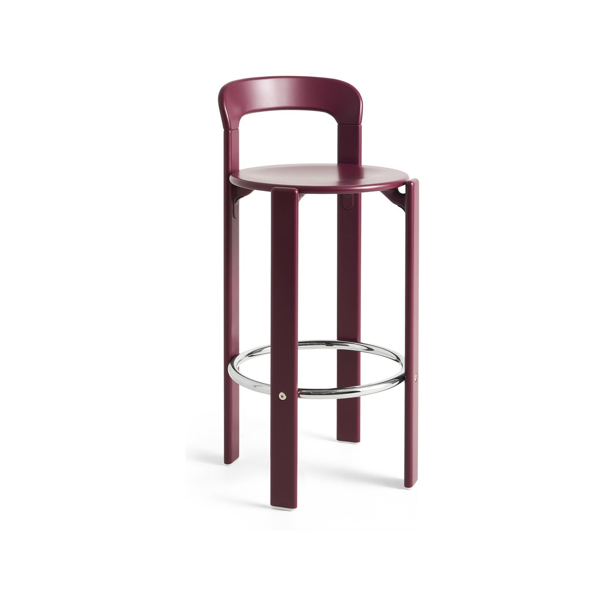 HAY Rey Bar Stool Grape red H75