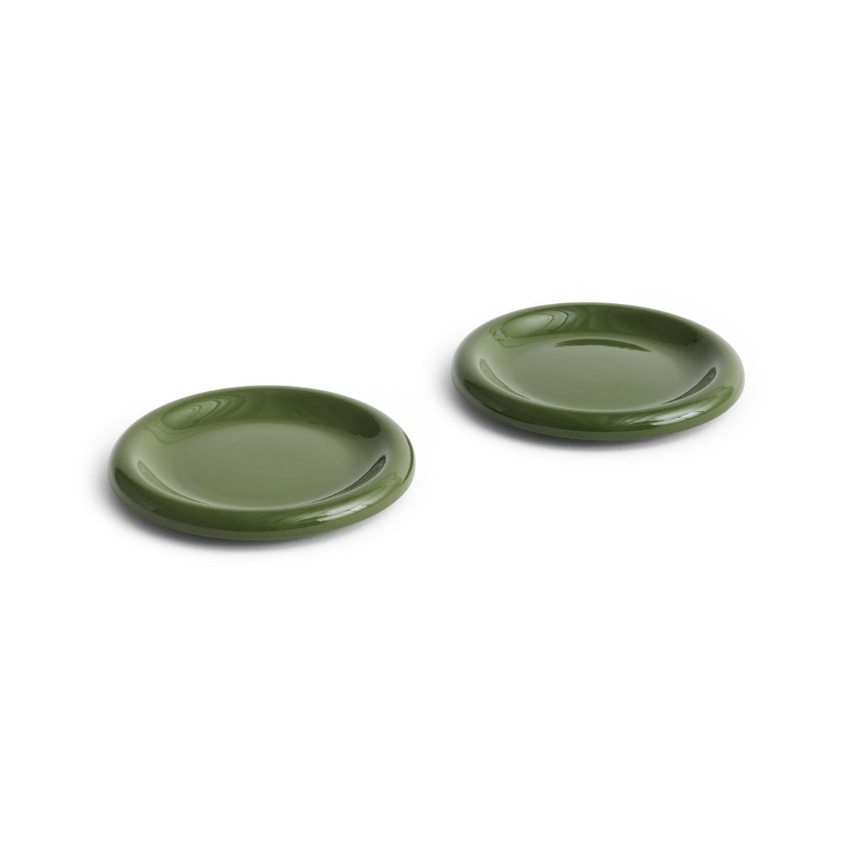 Barro Plate Set of 2 - Green Ø 18 cm - Kitchen - HAY
