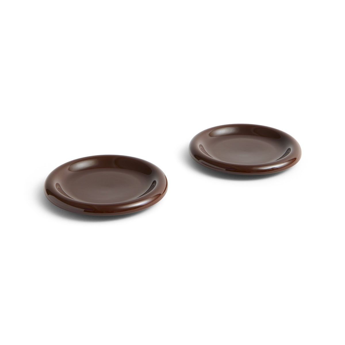 Barro Plate Set of 2 - Burgundy Ø 18 cm - Kitchen - HAY
