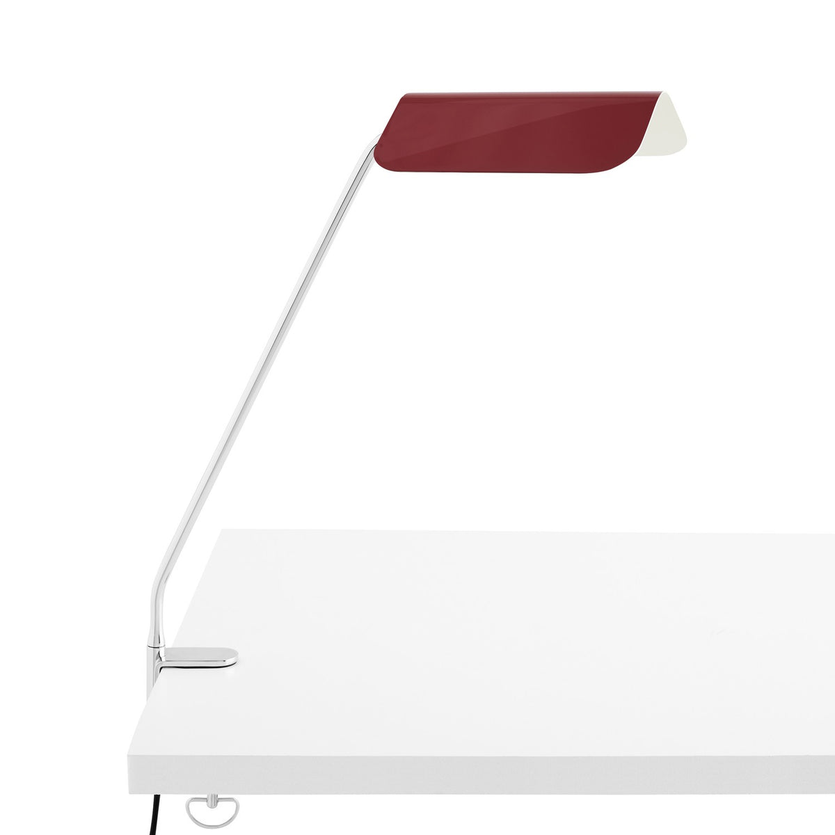 Apex Desk Clip Lamp - Maroon red - Tischlampe - HAY