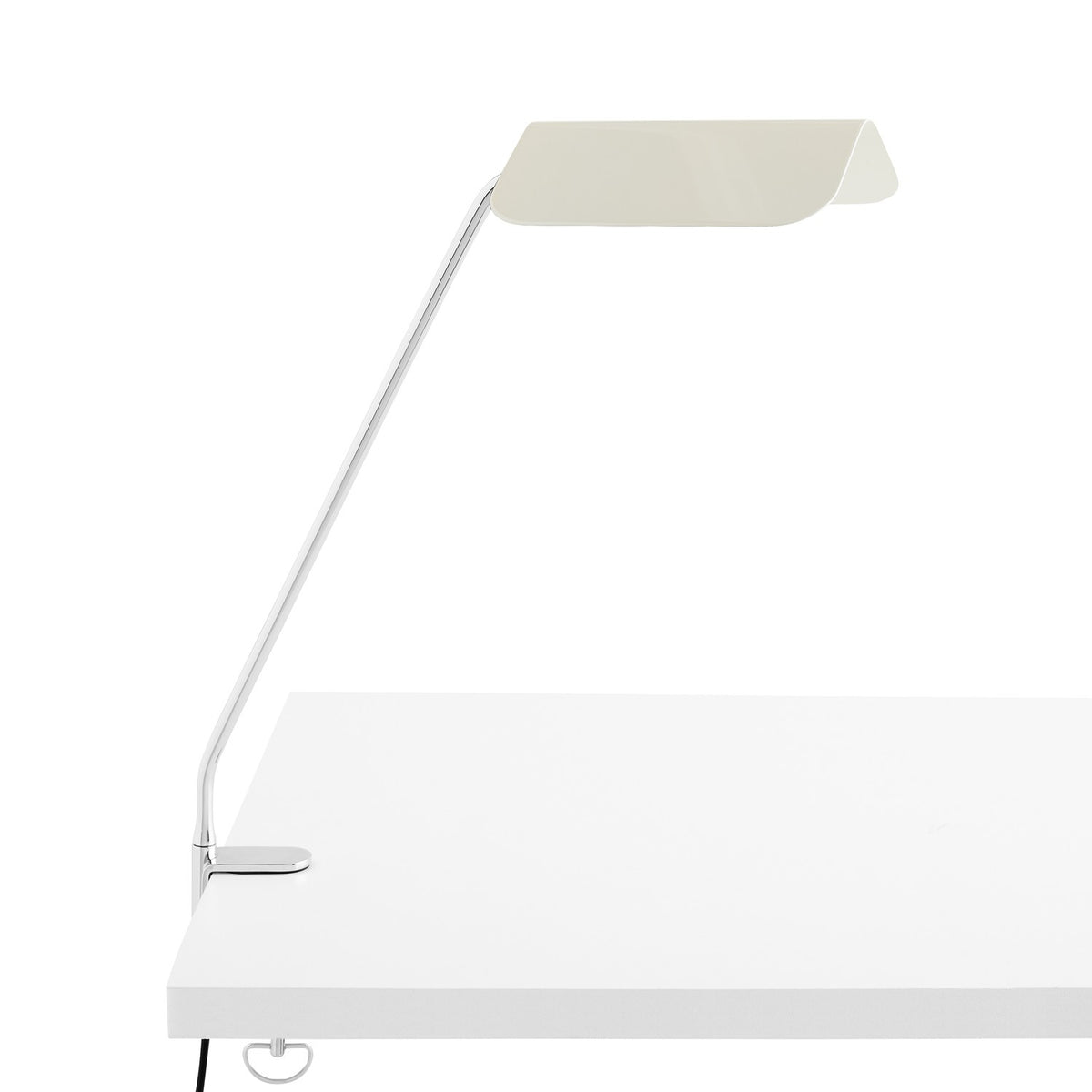 Apex Desk Clip Lamp - Oyster white - Tischlampe - HAY