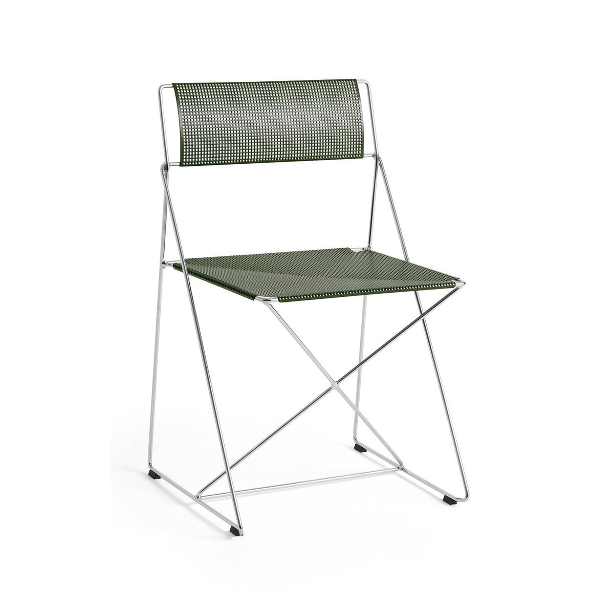 X-Line Chair - Chromed base Indoor - Autumn Green - Stuhl - HAY