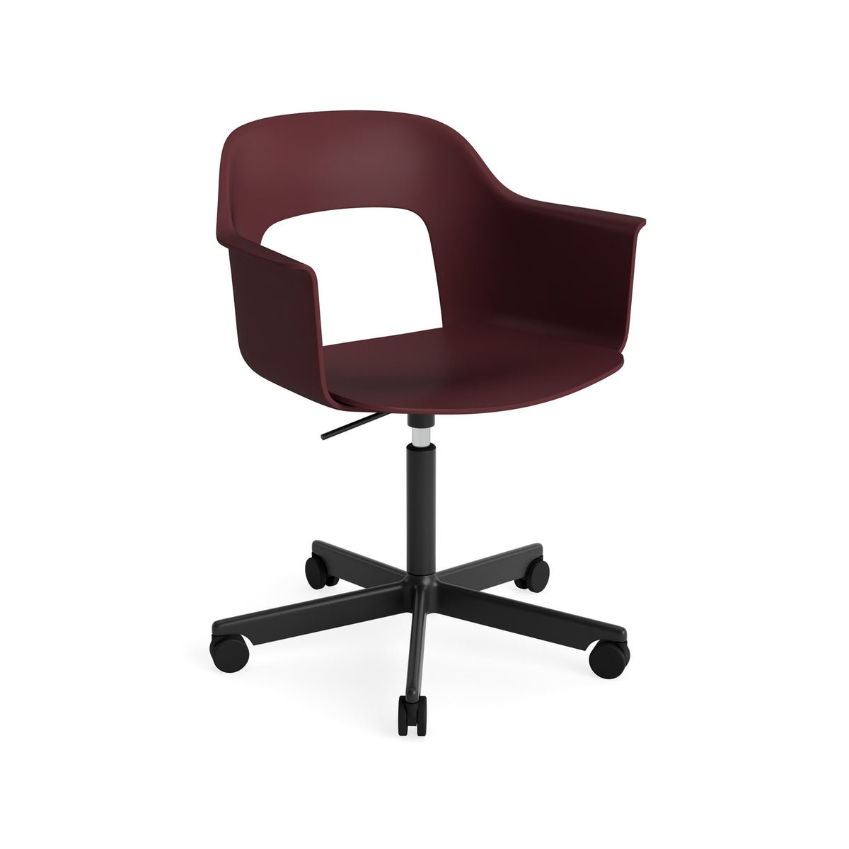 Layout Armchair 241 - Bordeaux, Black Powder Coated Aluminium - Chairs - HAY