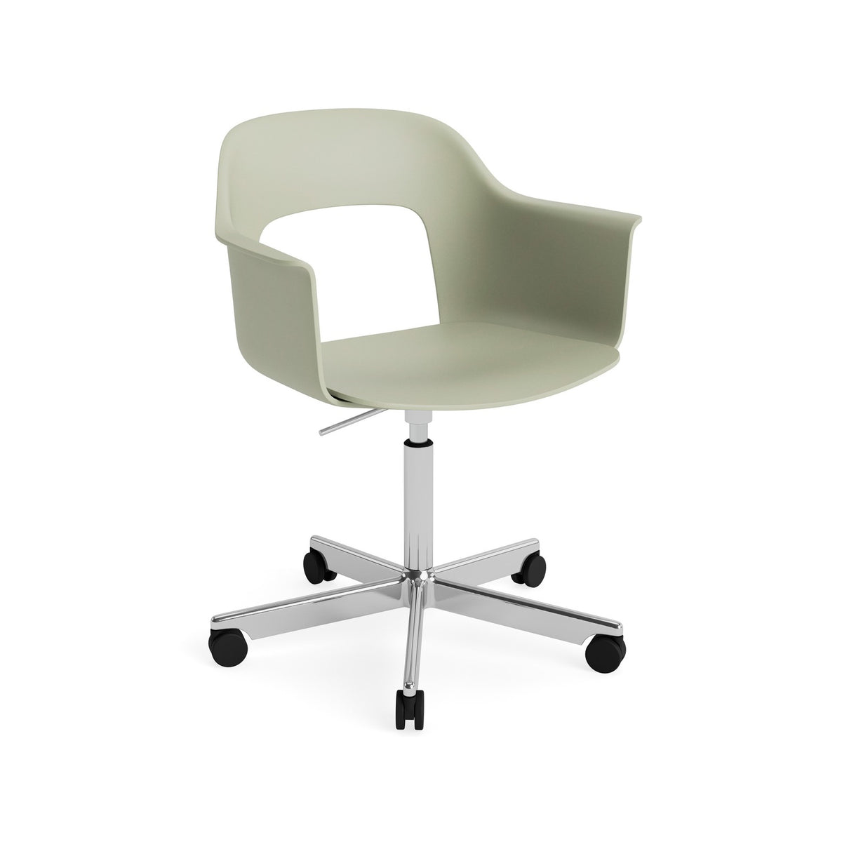 Layout Armchair 241 - Pastel Green, Polished Aluminium - Chairs - HAY