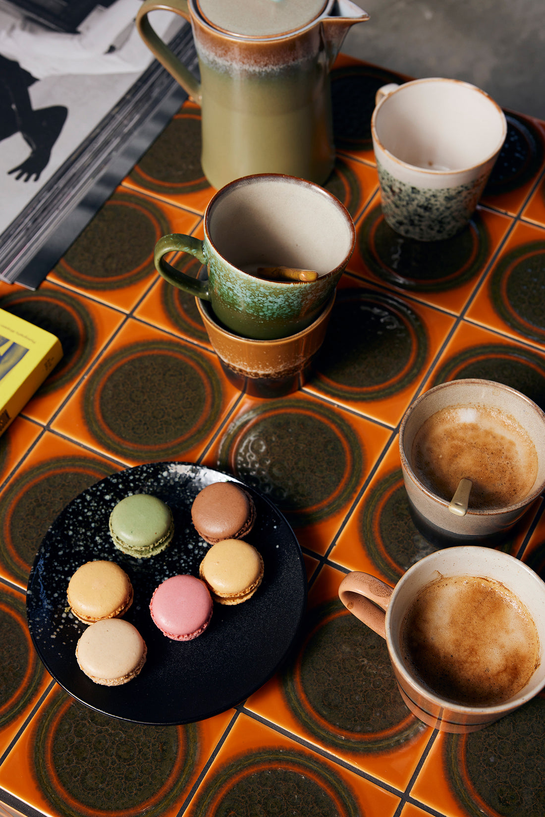 70s Ceramics – Dessertteller, Stars (2er-Set)