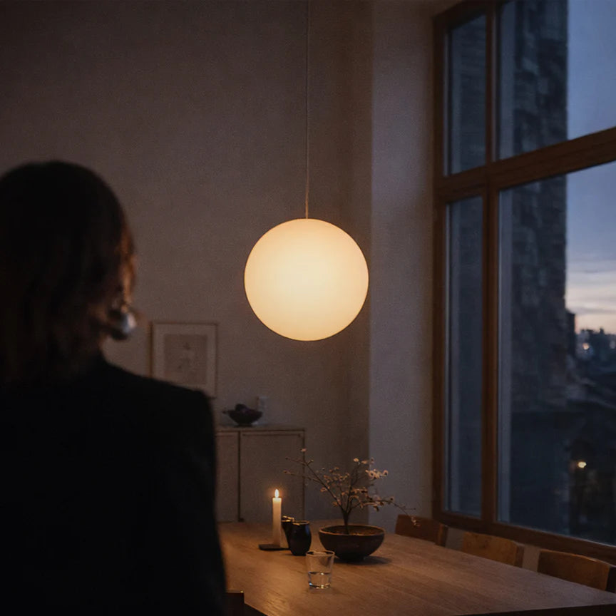 Luna Glas Pendelleuchte