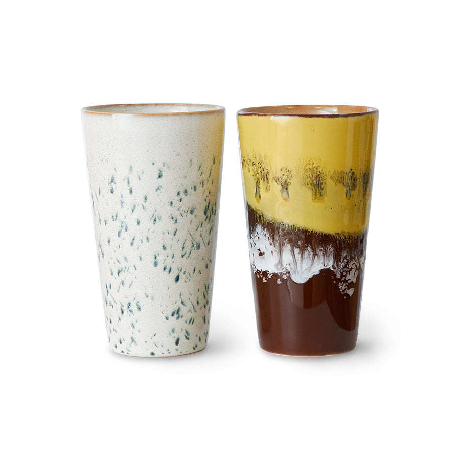 70s Ceramics – Lattetassen, Brine (2-Set) – HKLIVING