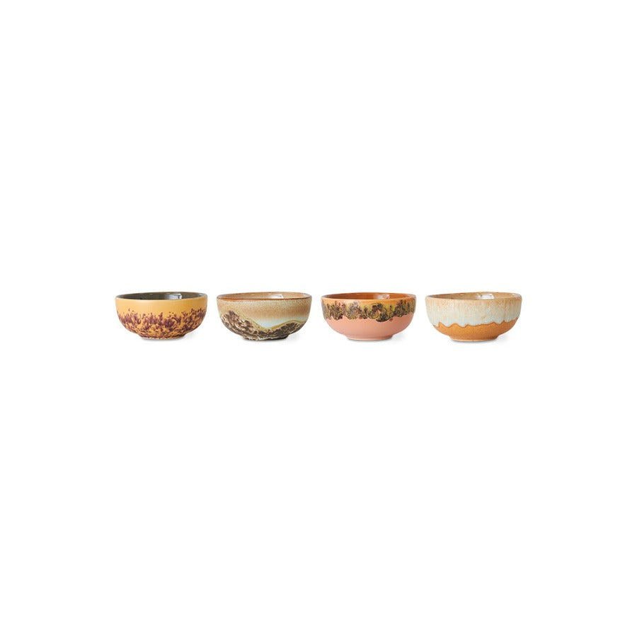 70s Ceramics – XS-Schalen, Marine (4-Set) – HKLIVING – Ansicht 3