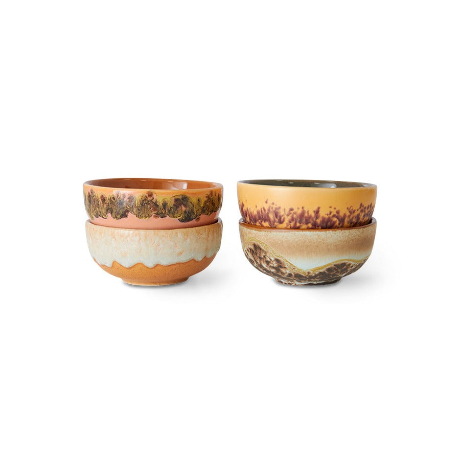 70s Ceramics – XS-Schalen, Marine (4-Set) – HKLIVING
