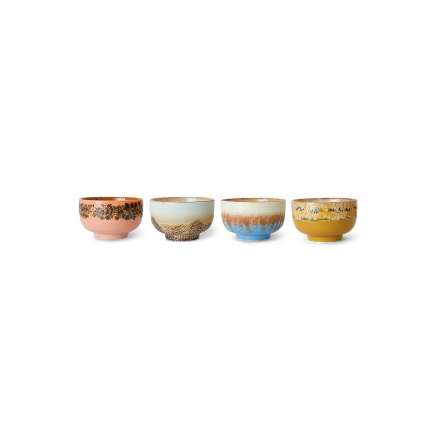 70s Ceramics – Noodle Bowls, Seabreeze (set of 4) – HKLIVING – view 3
