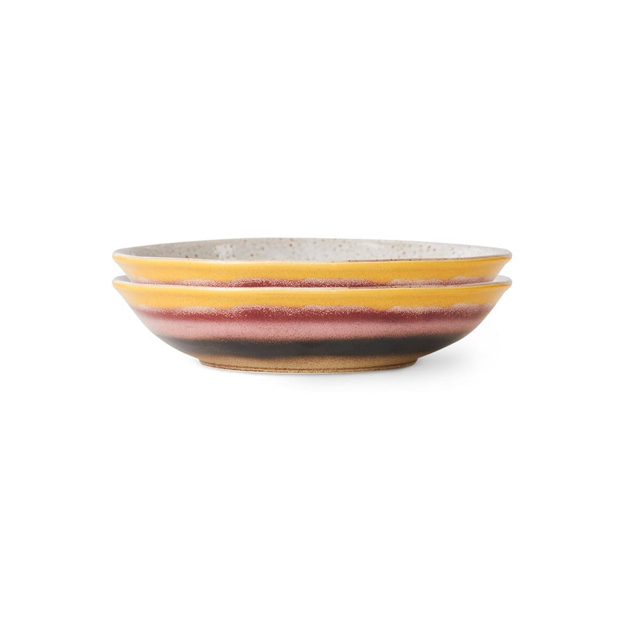 70s Ceramics – Curryschalen, Hibiscus (2-Set) – HKLIVING