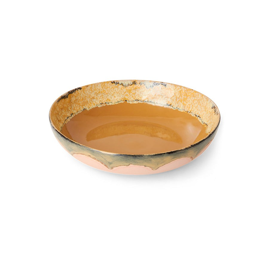 70s Ceramics – Salatschüssel, Sunflower – HKLIVING – Ansicht 3