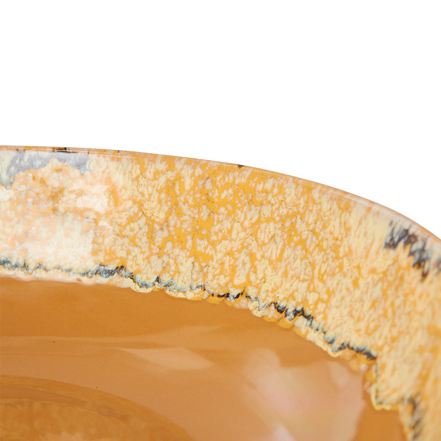 70s Ceramics – Salatschüssel, Sunflower – HKLIVING – Ansicht 4