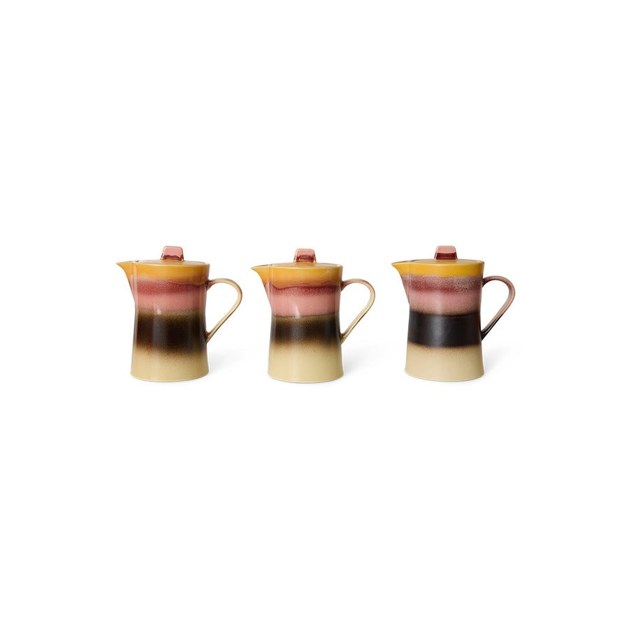 70s Ceramics – Teekanne, Sunset – HKLIVING – Ansicht 5