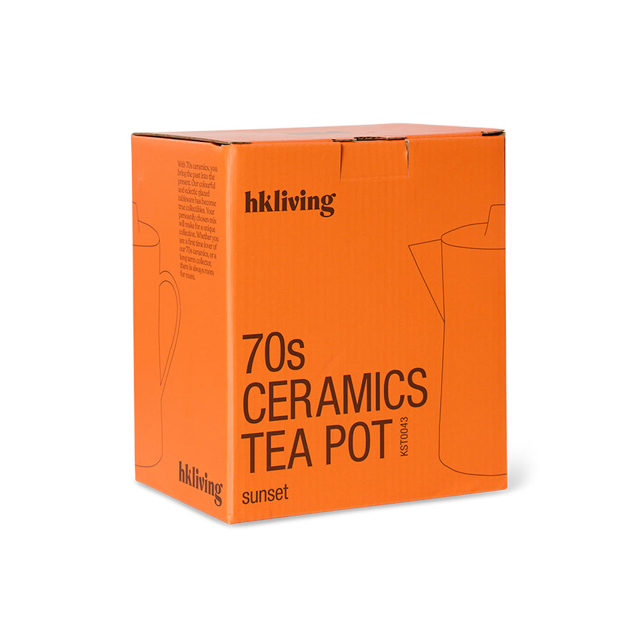 70s Ceramics – Teekanne, Sunset – HKLIVING – Ansicht 6