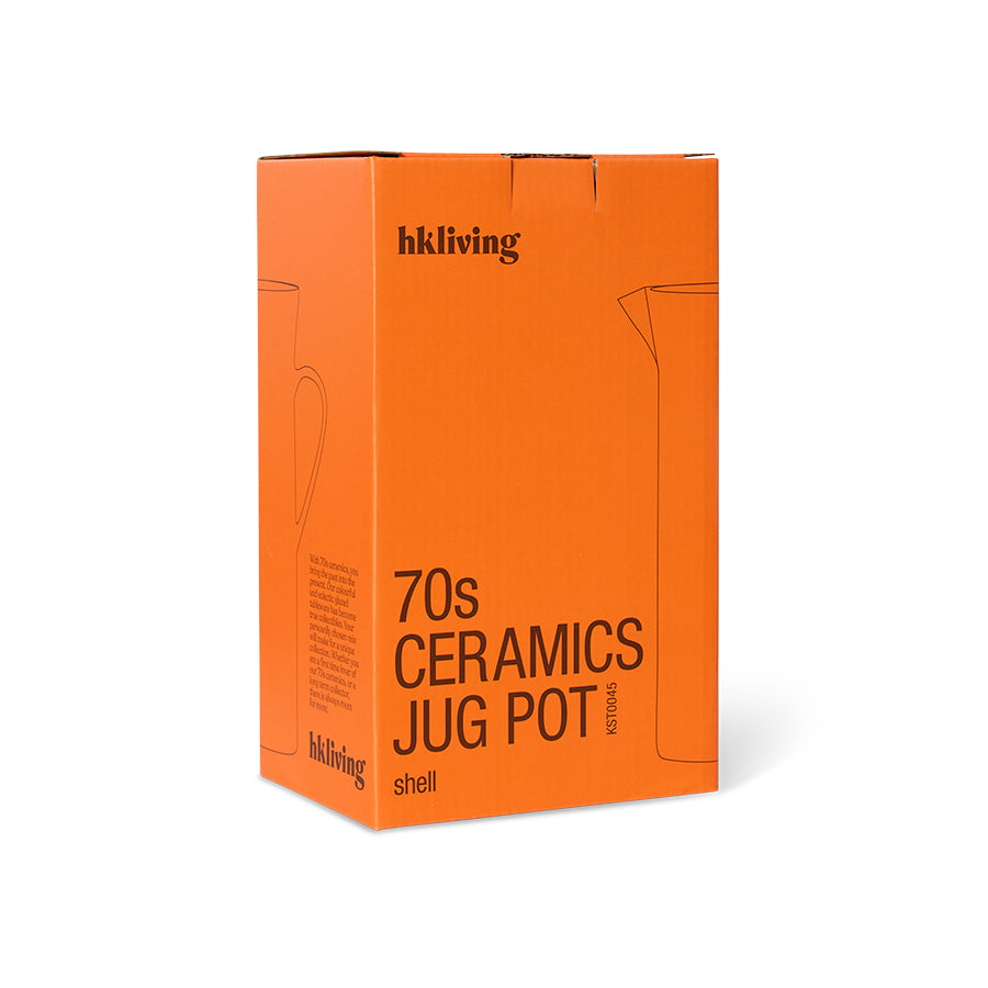 70s Ceramics – Jug, Shell – HKLIVING – view 5