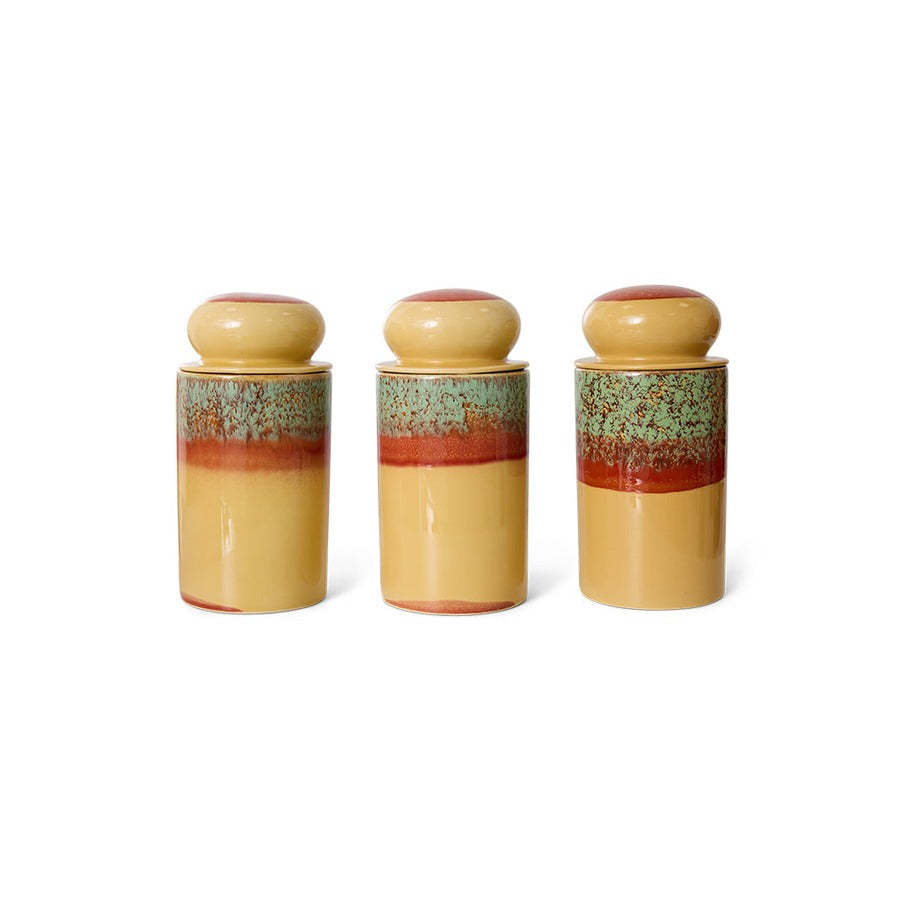 70s Ceramics – Vorratsdose, Cove – HKLIVING – Ansicht 5
