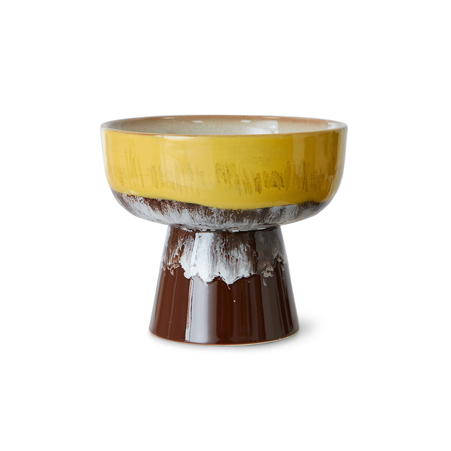 70s Ceramics – Tapasschale mit Fuß L, Creek – HKLIVING