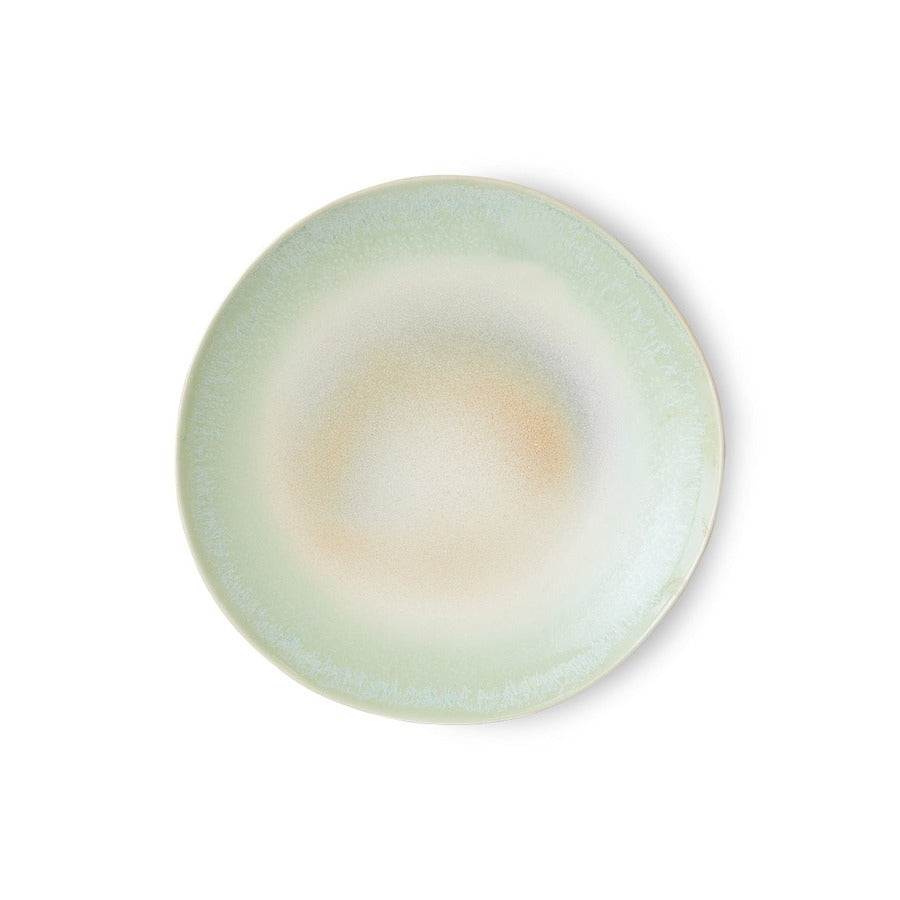 70s Ceramics – Speiseteller, Palms (2-Set) – HKLIVING – Ansicht 3