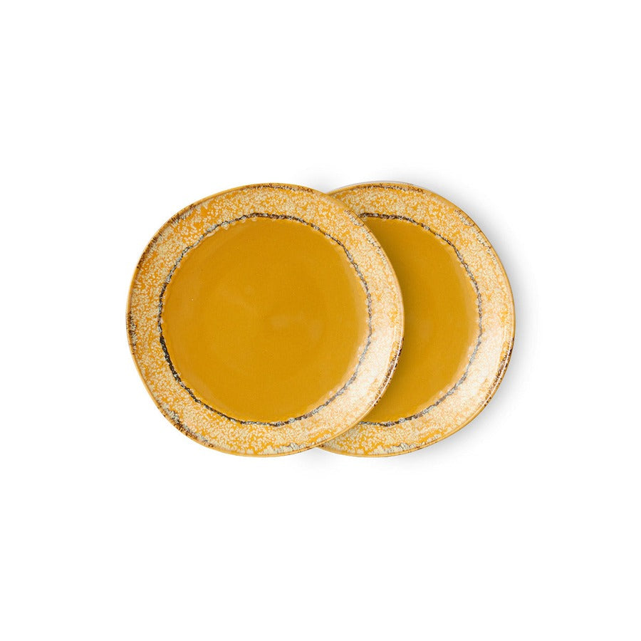 70s Ceramics – Frühstücksteller, Paradise (2-Set) – HKLIVING