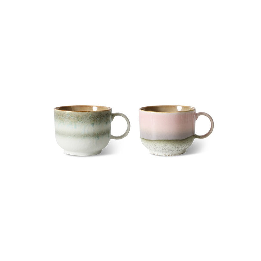 70s Ceramics – Teetassen, Nova (2-Set) – HKLIVING – Ansicht 3