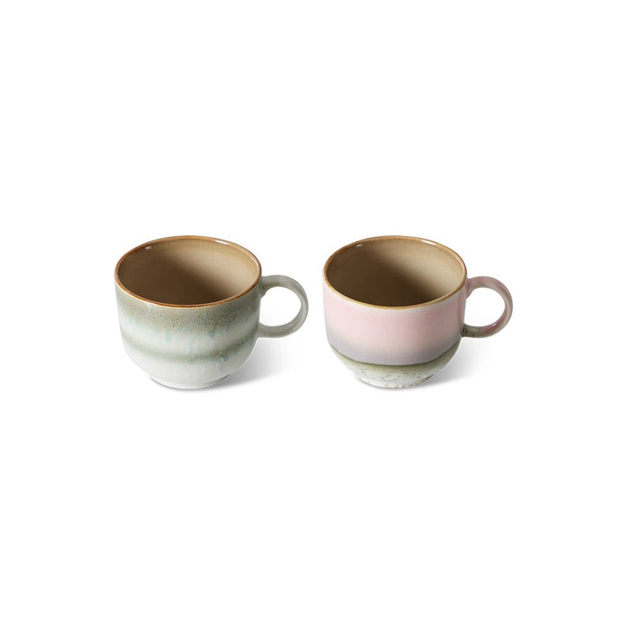 70s Ceramics – Teetassen, Nova (2-Set) – HKLIVING – Ansicht 4