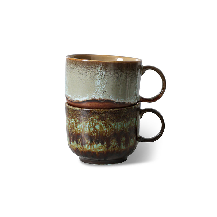 70s Ceramics – Tea Cups, Odyssey (set of 2) – HKLIVING