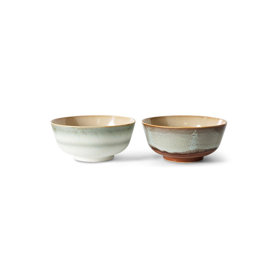 70s Ceramics – Ramenschalen, Verge (2-Set) – HKLIVING – Ansicht 3