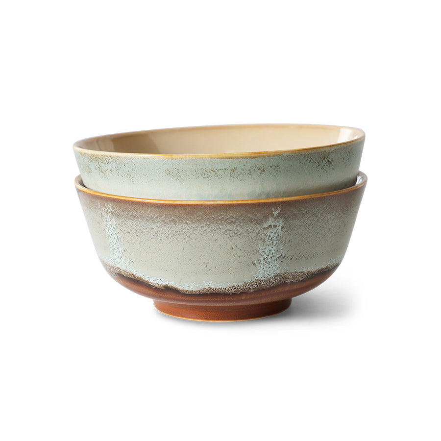 70s Ceramics – Ramenschalen, Verge (2-Set) – HKLIVING