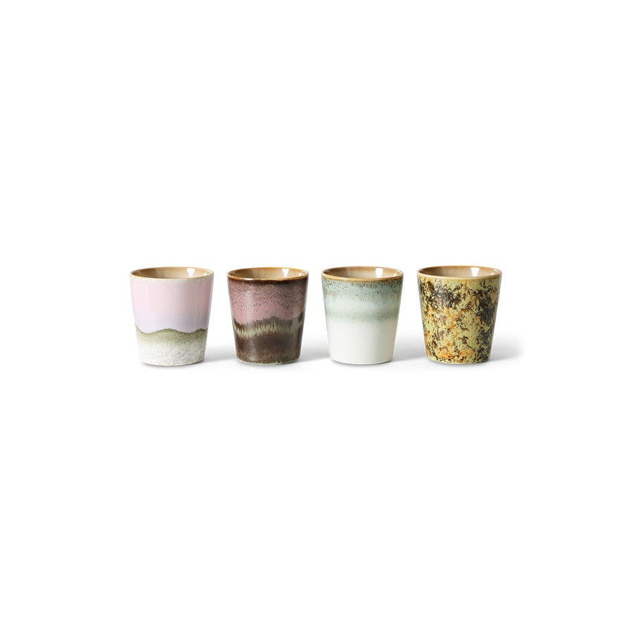 70s Ceramics – Kaffeetassen, Serendipity (4-Set) – HKLIVING – Ansicht 3