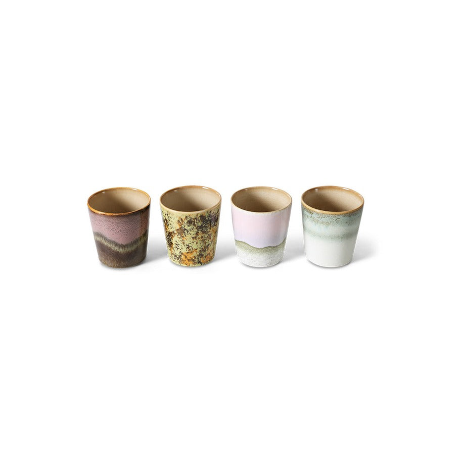 70s Ceramics – Kaffeetassen, Serendipity (4-Set) – HKLIVING – Ansicht 4