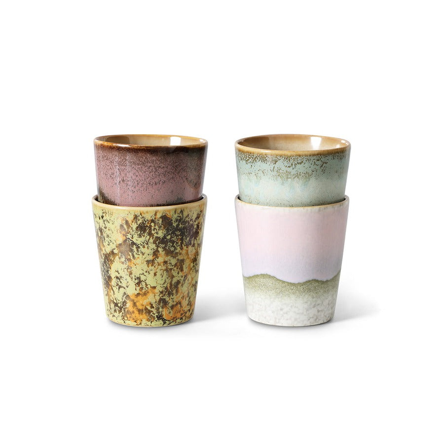 70s Ceramics – Kaffeetassen, Serendipity (4-Set) – HKLIVING