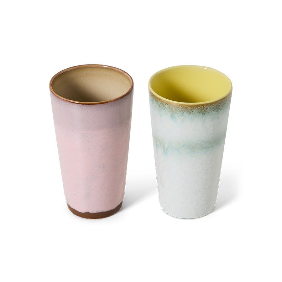 70s Ceramics – Lattetassen, Fresco (2-Set) – HKLIVING – Ansicht 3