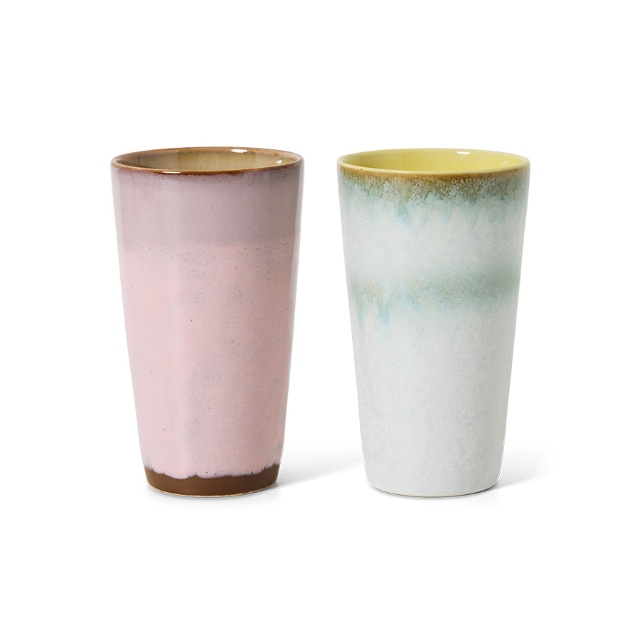 70s Ceramics – Lattetassen, Fresco (2-Set) – HKLIVING