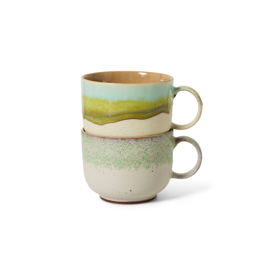 70s Ceramics – Tea Cups, Neo (set of 2) – HKLIVING