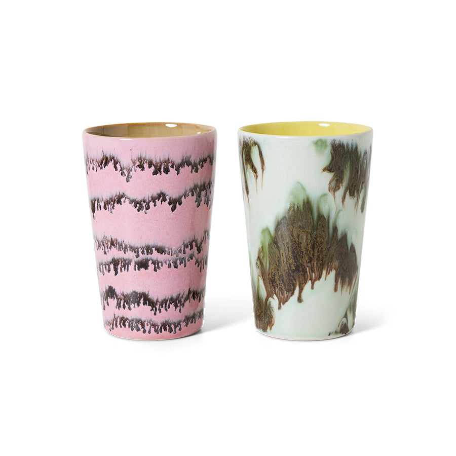 70s Ceramics – Teebecher, Baroque (2-Set) – HKLIVING