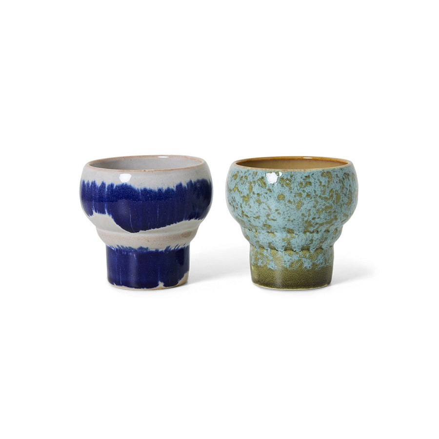 70s Ceramics – Lungotassen, Symbolist (2-Set) – HKLIVING