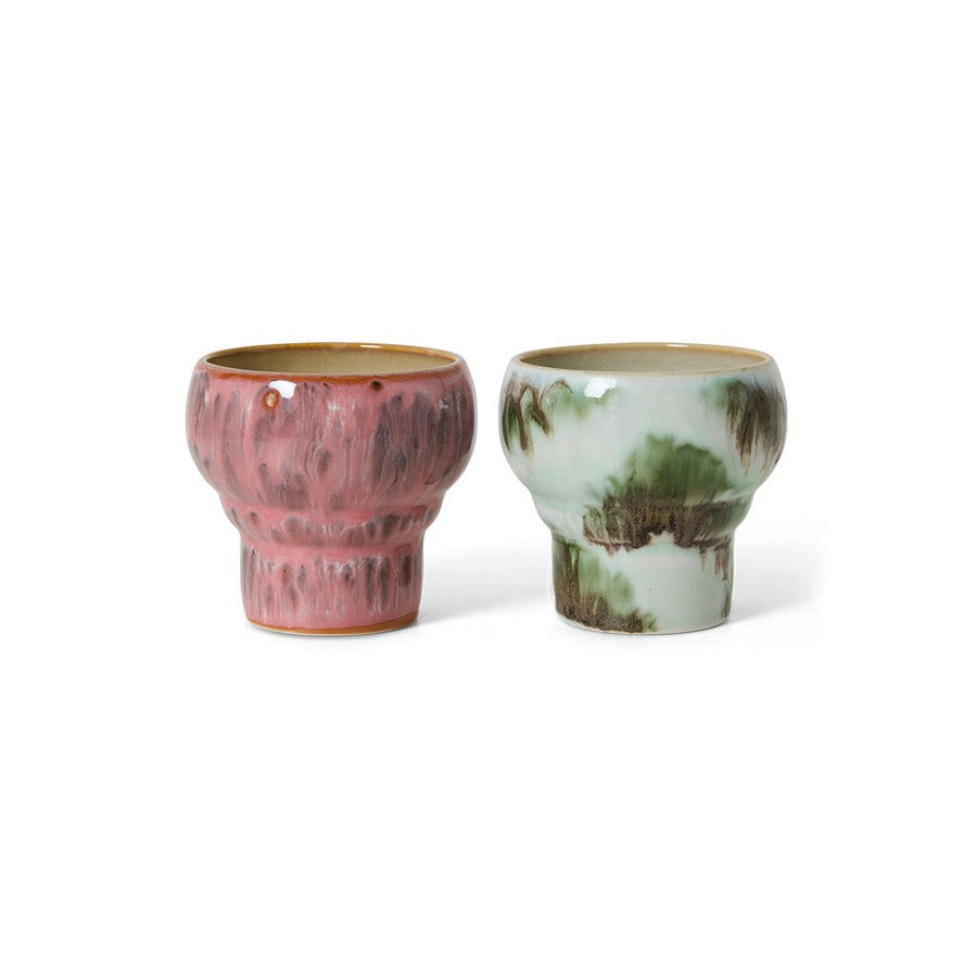 70s Ceramics – Lungotassen, Expression (2-Set) – HKLIVING