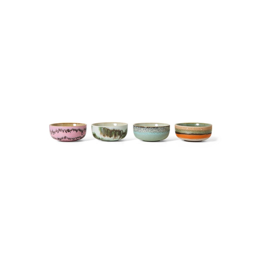 70s Ceramics – Tapasschalen, Renaissance (4-Set) – HKLIVING – Ansicht 3