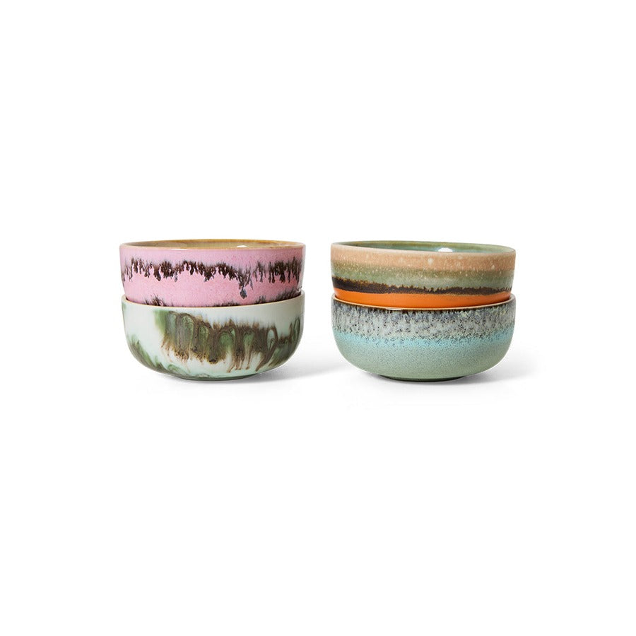 70s Ceramics – Tapasschalen, Renaissance (4-Set) – HKLIVING