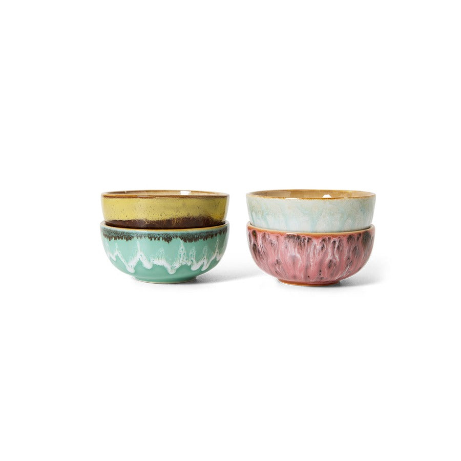 70s Ceramics – XS-Schalen, Modernist (4-Set) – HKLIVING
