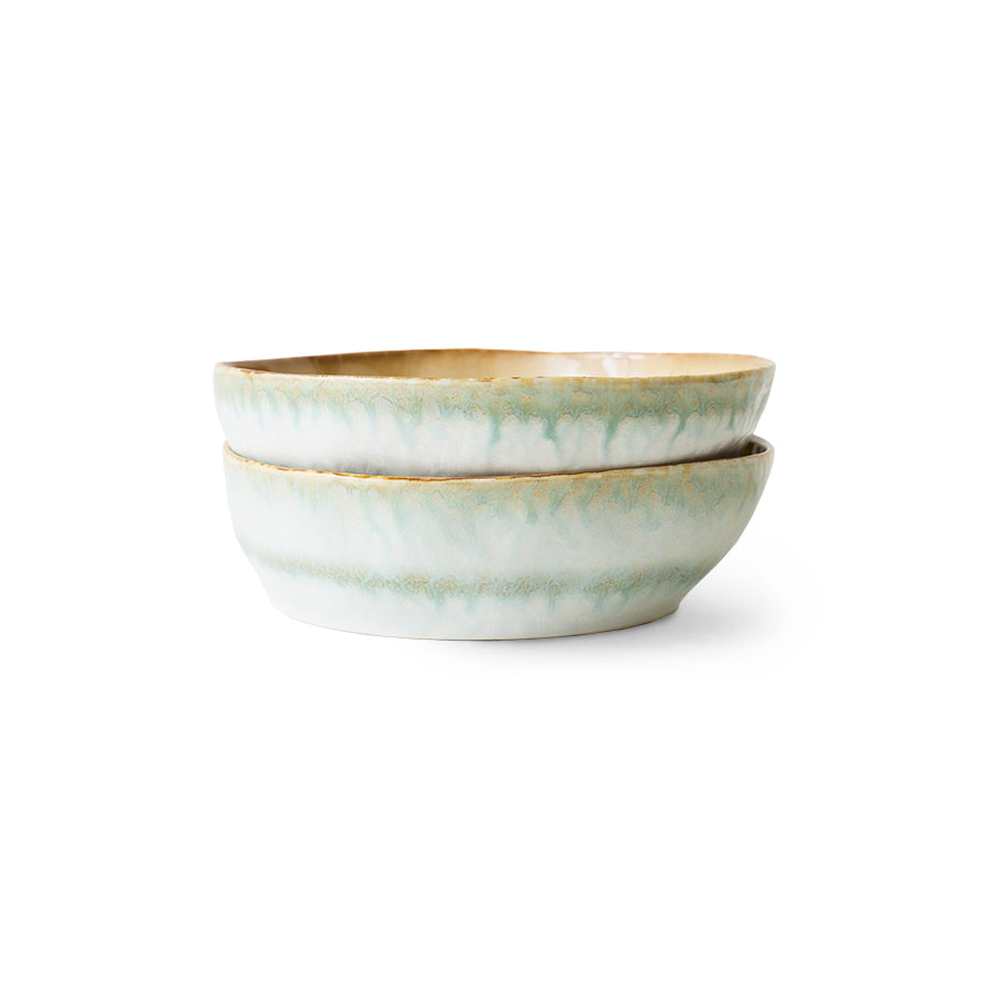 70s Ceramics – Pastateller, Petal (2-Set) – HKLIVING