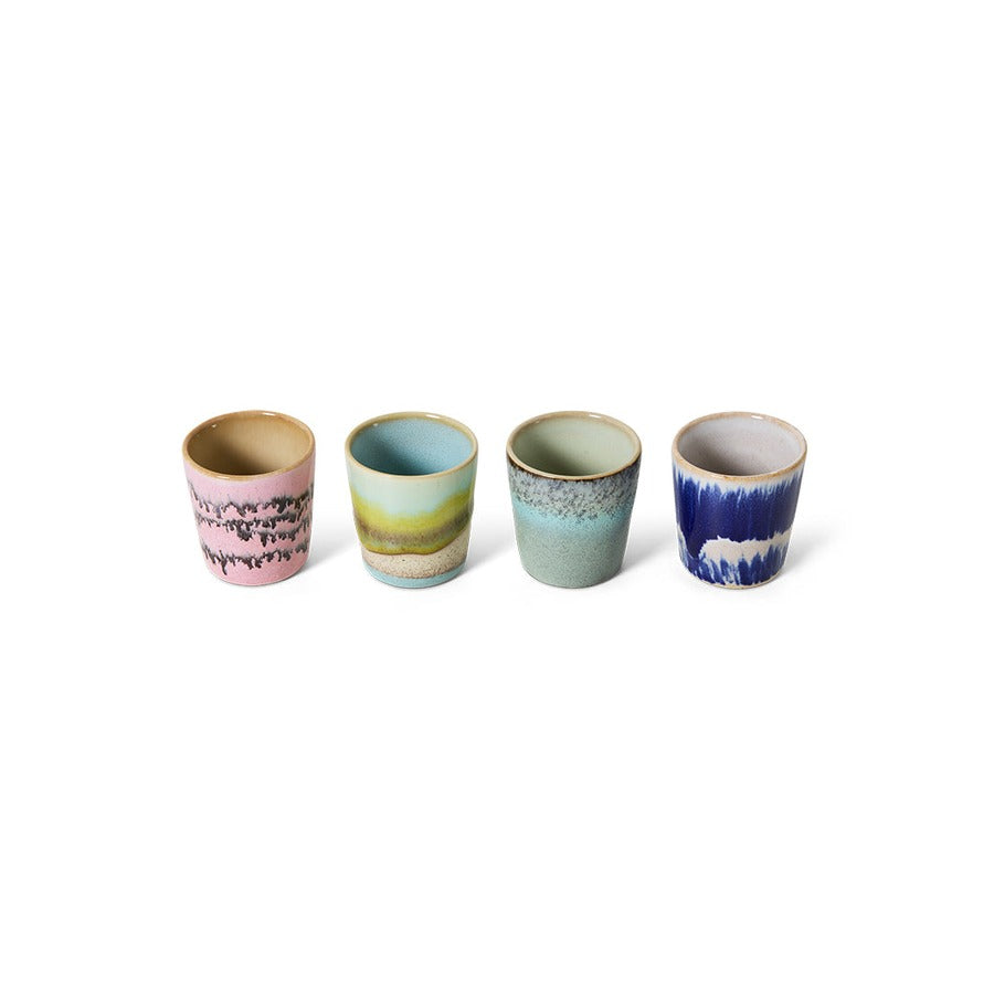 70s Ceramics – Eierbecher, Vibrance (4-Set) – HKLIVING – Ansicht 3