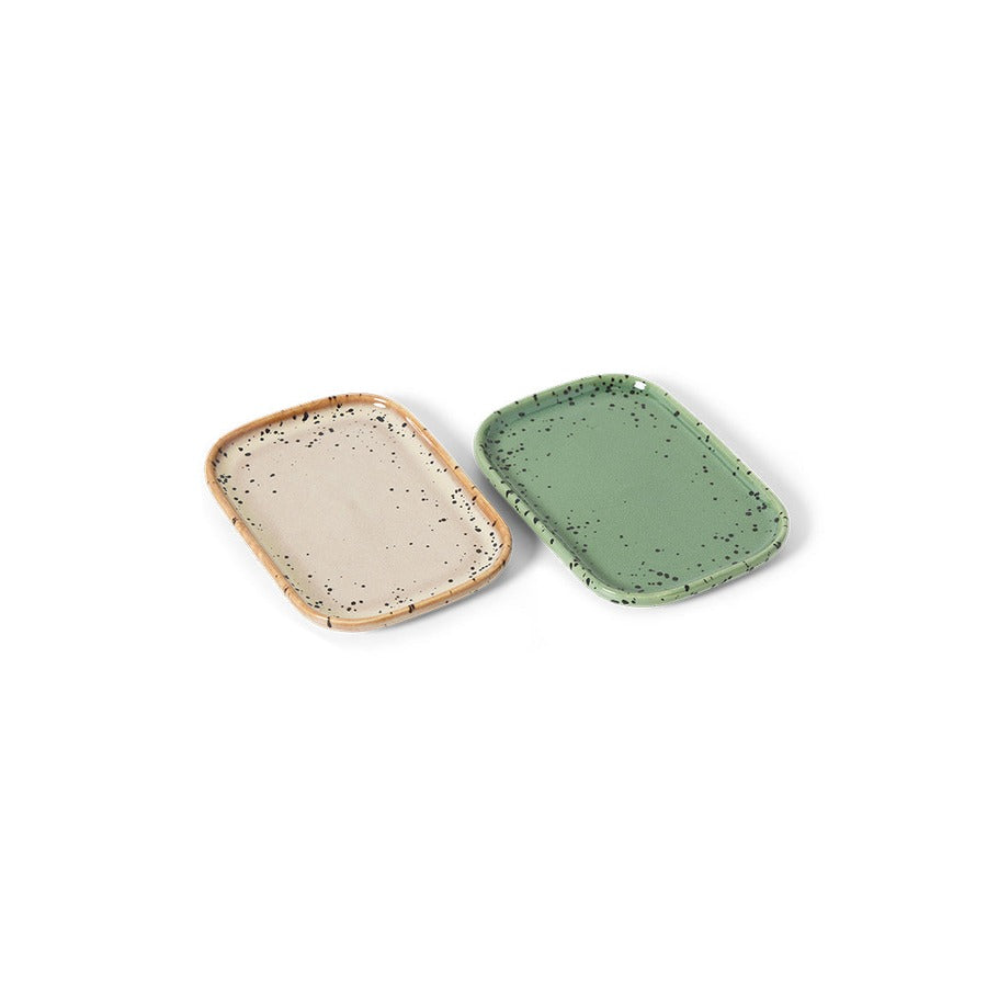 70s Ceramics – Small Trays, Crayon (set of 2) – HKLIVING – view 3