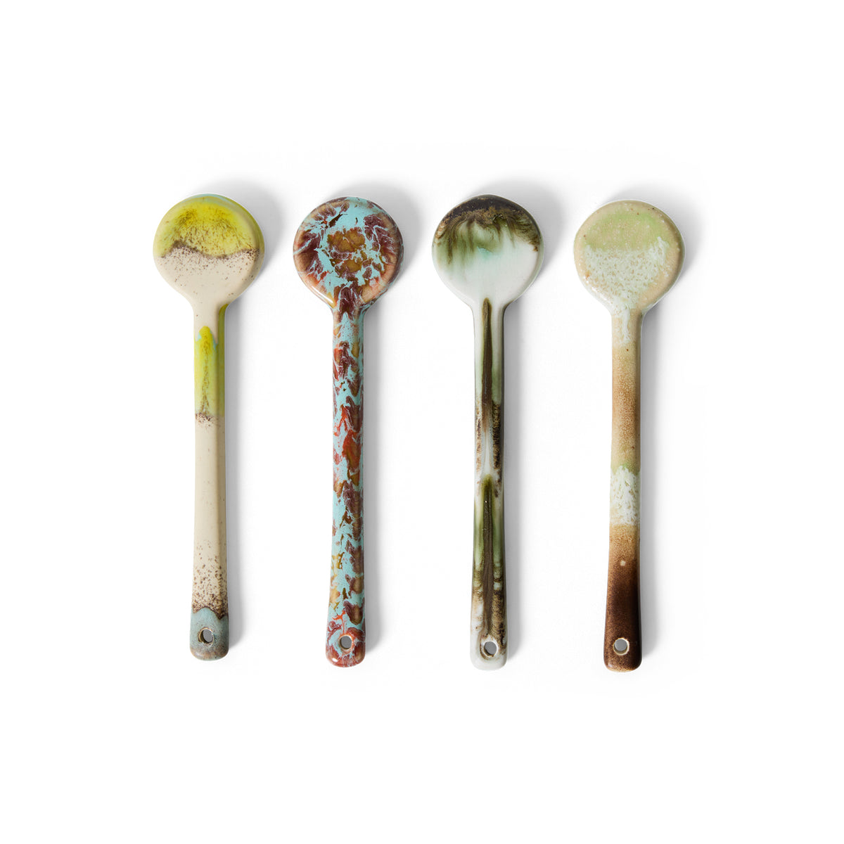 70s Ceramics – Spoons M, Blend (set of 4) – HKLIVING – view 3