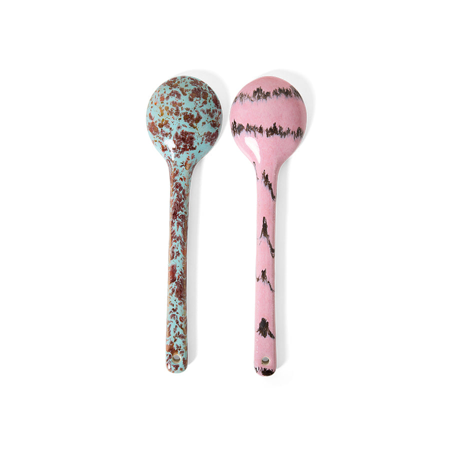 70s Ceramics – Servierlöffel, Sprinkle (2-Set) – HKLIVING – Ansicht 3