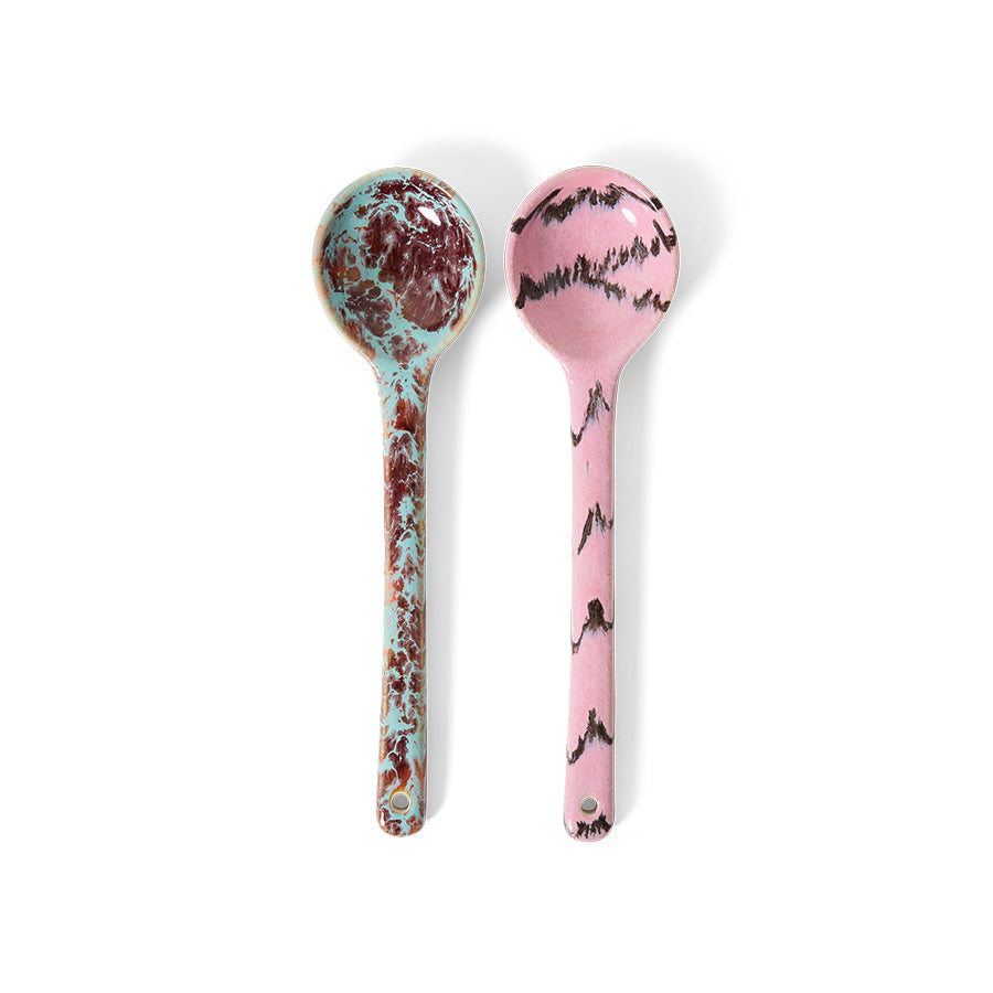 70s Ceramics – Servierlöffel, Sprinkle (2-Set) – HKLIVING