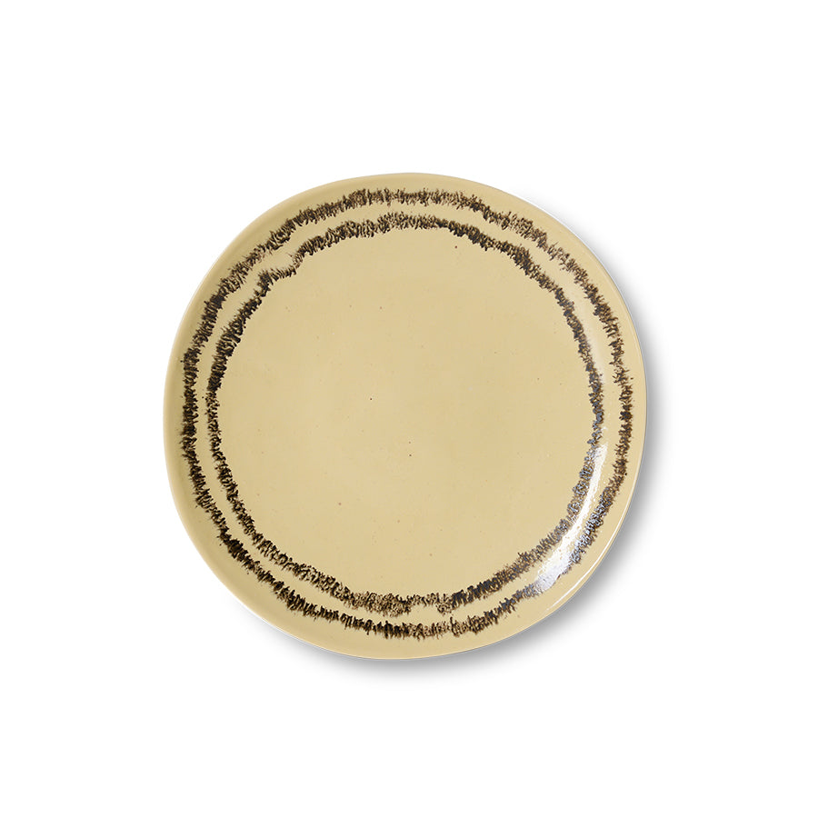 70s Ceramics – Frühstücksteller, Vanilla (2-Set) – HKLIVING – Ansicht 3
