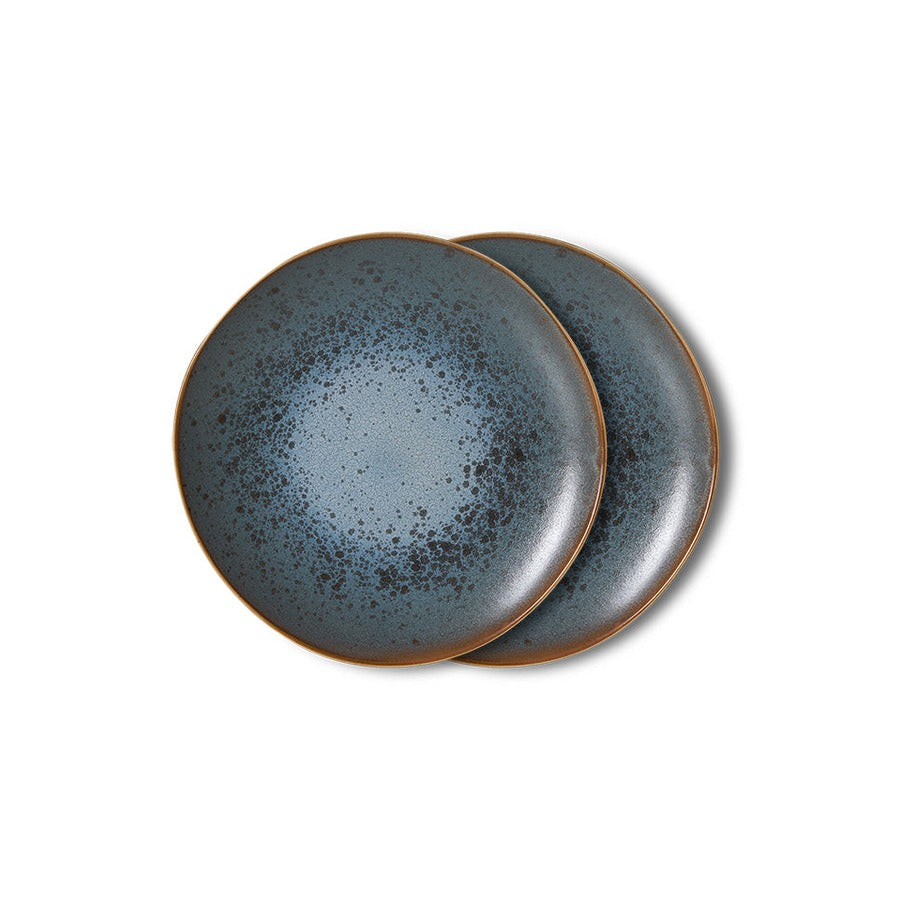 70s Ceramics – Dessert Plates, Mineral (set of 2) – HKLIVING