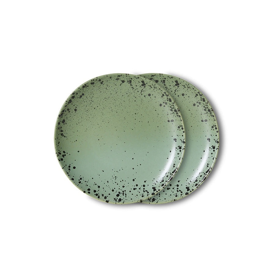 70s Ceramics – Dessert Plates, Fleck (set of 2) – HKLIVING